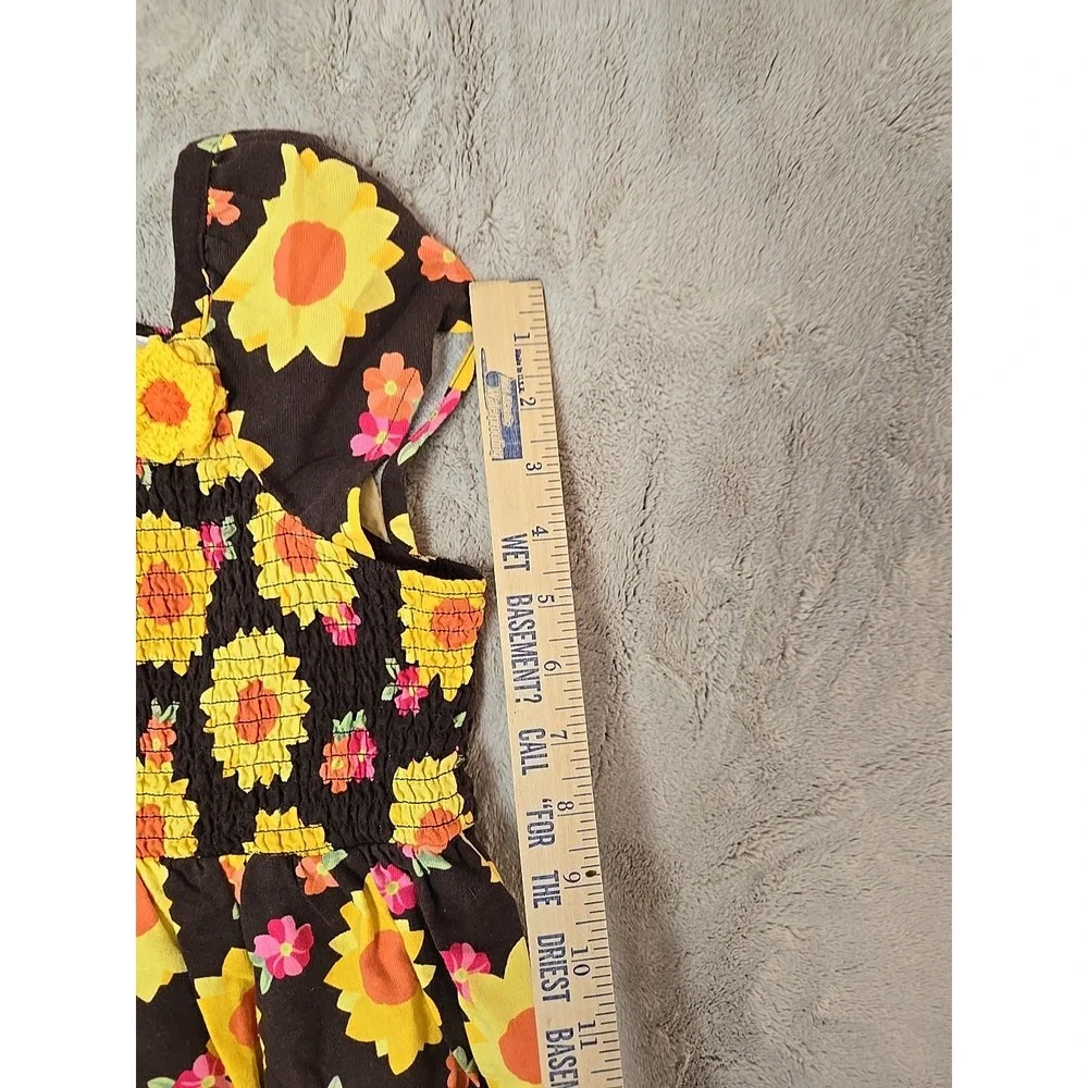 Gymboree Sunflower Dress Girl Size‎ 12 100% Cotton